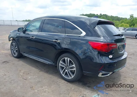 2017 Acura Mdx Sport Hybrid Advance Package из США, поврежденный, VIN 5FRYD7H78HB002012